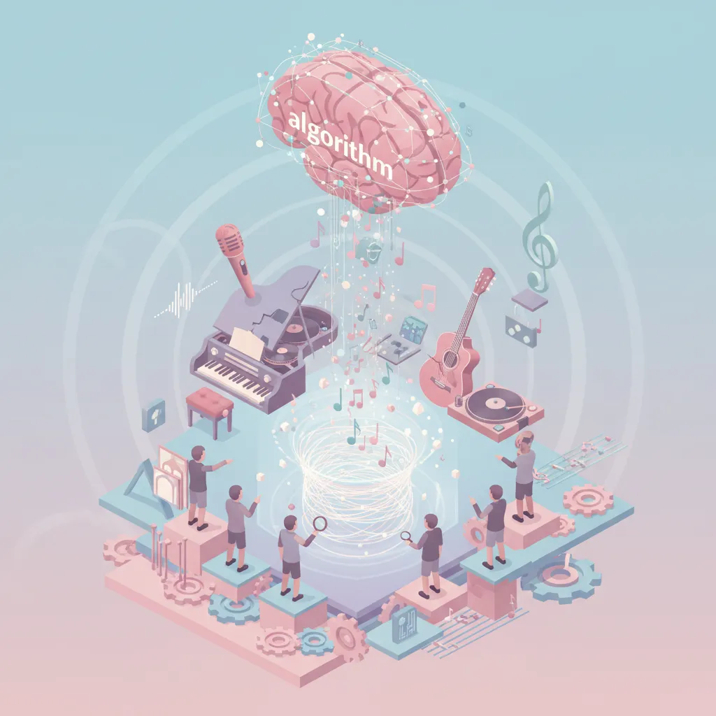 Suno copyright: Desafíos de la IA musical y derechos - ilustracion